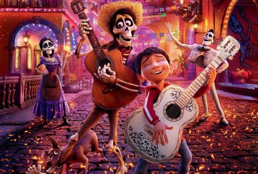 Los espíritus en la película Coco