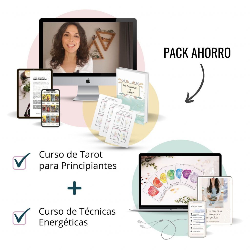 pack ahorro curso de tarot + técnicas energéticas